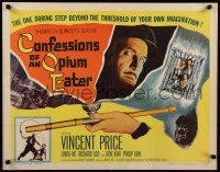 9w053 CONFESSIONS OF AN OPIUM EATER 1/2sh '62 Vincent Price, drugs beyond your own imagination!