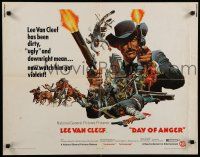 9w063 DAY OF ANGER 1/2sh '69 I giorni dell'ira, Lee Van Cleef, Gemme, spaghetti western!
