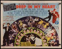 9w067 DEEP IN MY HEART style A 1/2sh '54 MGM's finest all-star musical, headshots of 13 top stars!