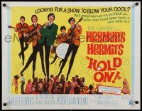 9w116 HOLD ON 1/2sh '66 rock & roll, great full-length image of Herman's Hermits performing!