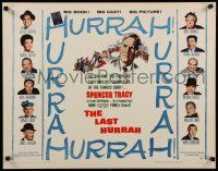 9w140 LAST HURRAH style A 1/2sh '58 John Ford, art of Spencer Tracy, portraits of 12 cast members!