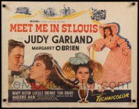 9w160 MEET ME IN ST. LOUIS 1/2sh R62 Judy Garland, Margaret O'Brien, classic musical!