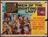 9w161 MEN OF THE FIGHTING LADY style A 1/2sh '54 James A. Michener's forgotten heroes of Korea!