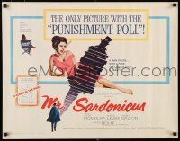 9w171 MR. SARDONICUS 1/2sh '61 William Castle, the only picture with the punishment poll!