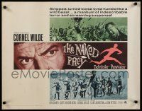 9w175 NAKED PREY 1/2sh '65 Cornel Wilde stripped and weaponless in Africa running from killers!
