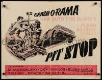 9w190 PIT STOP 1/2sh '69 cool race cars, raw guts for glory, in Crash-O-Rama, flesh against steel!