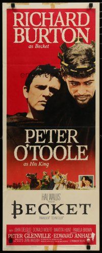 9w322 BECKET insert '64 Richard Burton in the title role, Peter O'Toole as the King!