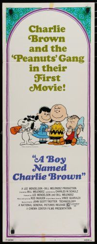 9w344 BOY NAMED CHARLIE BROWN insert '70 art of Snoopy & the Peanuts gang by Charles M. Schulz!