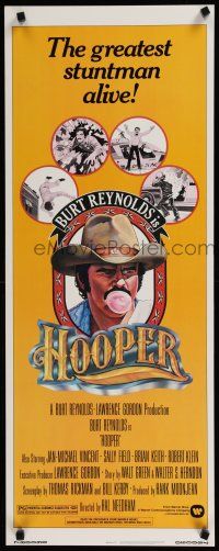 9w467 HOOPER insert '78 great portrait of stunt man Burt Reynolds!