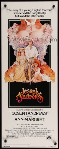 9w507 JOSEPH ANDREWS insert '77 artwork of sexy Ann-Margret & Peter Firth by Ted CoConis!