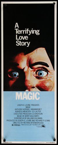 9w546 MAGIC insert '78 Richard Attenborough, ventriloquist Anthony Hopkins, creepy dummy image!