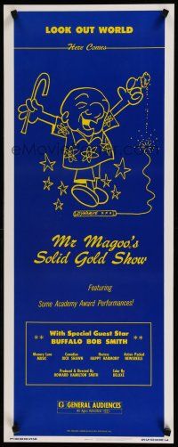 9w570 MR. MAGOO'S SOLID GOLD SHOW insert '78 cartoon art, look out world!