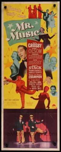 9w571 MR. MUSIC insert '50 Bing Crosby, Groucho Marx, Charles Coburn, Ruth Hussey, Robert Stack