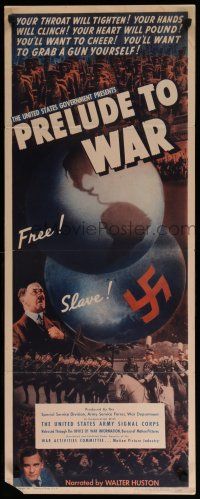 9w643 PRELUDE TO WAR insert '42 Frank Capra & Anatole Litvak World War II documentary!