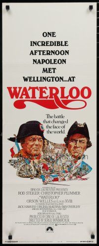9w820 WATERLOO insert '70 great artwork of Rod Steiger as Napoleon Bonaparte!