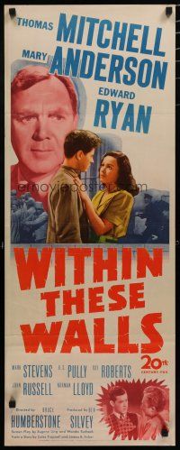 9w840 WITHIN THESE WALLS insert '45 Thomas Mitchell, Mary Anderson, Eddie Ryan, prison escape!
