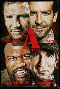9x064 A-TEAM style 3 teaser DS 1sh '10 Liam Neeson, Bradley Cooper, Jessica Biel, Rampage Jackson!