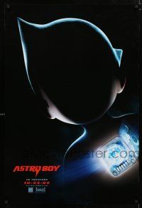 9x060 ASTRO BOY teaser DS 1sh '09 cool silhouette of robot superhero!
