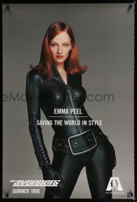 9x073 AVENGERS teaser DS 1sh '98 sexy Uma Thurman as Emma Peel, saving the world with style!