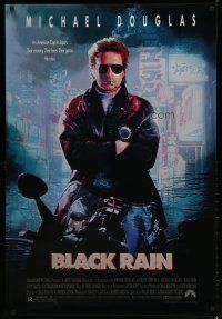 9x109 BLACK RAIN 1sh '89 Ridley Scott, Michael Douglas is an American cop in Japan!