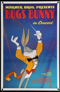 9x145 BUGS BUNNY IN CONCERT 1sh '90 great cartoon image of Bugs conducting orchestra!