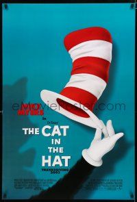 9x159 CAT IN THE HAT advance DS 1sh '03 Mike Myers in title role, classic Dr. Seuss book!