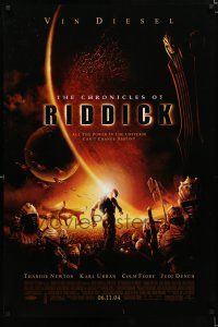 9x174 CHRONICLES OF RIDDICK advance DS 1sh '04 Vin Diesel, Colm Feore, Thandie Newton!