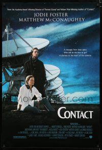 9x186 CONTACT DS 1sh '97 Robert Zemeckis, Jodie Foster & Matthew McConaughey