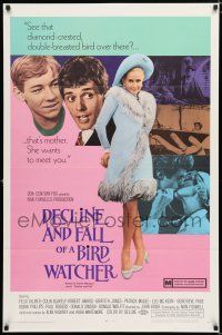 9x220 DECLINE & FALL OF A BIRD WATCHER 1sh '69 she's sexy and wants to meet you!