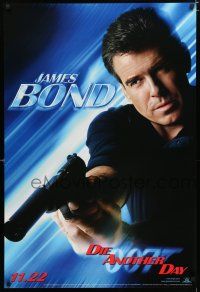 9x228 DIE ANOTHER DAY teaser 1sh '02 cool image of Pierce Brosnan as James Bond!