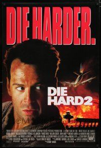 9x234 DIE HARD 2 int'l DS 1sh '90 tough guy Bruce Willis is in the wrong place at the right time!