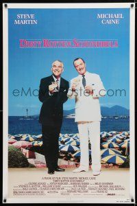 9x235 DIRTY ROTTEN SCOUNDRELS 1sh '88 wacky Steve Martin & Michael Caine, directed by Frank Oz!