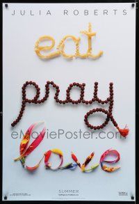 9x248 EAT PRAY LOVE teaser DS 1sh '10 Ryan Murphy directed, Julia Roberts, James Franco!