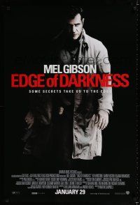 9x249 EDGE OF DARKNESS advance DS 1sh '10 Mel Gibson, some secrets take us to the edge!