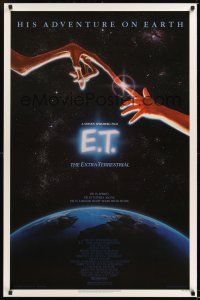 9x246 E.T. THE EXTRA TERRESTRIAL 1sh '82 Drew Barrymore, Steven Spielberg classic, Alvin art!
