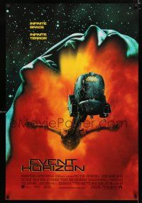 9x259 EVENT HORIZON int'l DS 1sh '97 Laurence Fishburne, Sam Neill, screaming head in space!