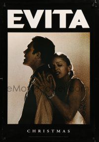 9x263 EVITA teaser DS 1sh '96 Madonna as Eva Peron, Antonio Banderas, Alan Parker, Oliver Stone
