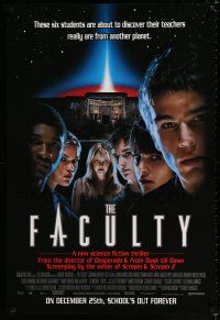 9x269 FACULTY advance 1sh '98 Elijah Wood & Josh Hartnett find out their teachers are aliens!