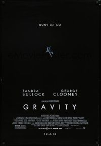 9x324 GRAVITY 10.4.13 style advance DS 1sh '13 Sandra Bullock, George Clooney, adrift in space!