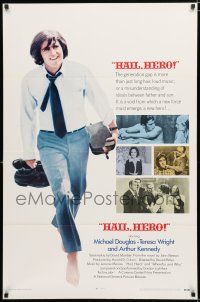 9x335 HAIL, HERO int'l 1sh '69 hippie Michael Douglas, Vietnam anti-war movie!