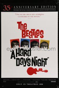 9x340 HARD DAY'S NIGHT advance 1sh R99 great image of The Beatles, rock & roll classic!