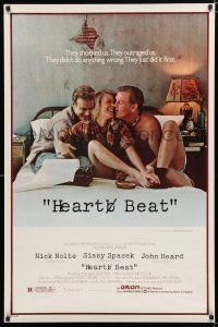 9x350 HEART BEAT 1sh '80 Nick Nolte as Neal Cassady, Sissy Spacek, John Heard as Jack Kerouac!