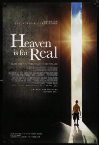 9x352 HEAVEN IS FOR REAL advance DS 1sh '14 Greg Kinnear, based on the incredible true story!