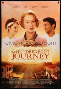 9x374 HUNDRED-FOOT JOURNEY DS 1sh '14 Helen Mirren, Om Puri, Manish Dayal!