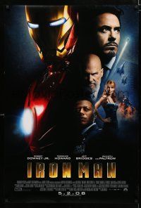 9x405 IRON MAN advance DS 1sh '08 Robert Downey Jr. is Iron Man, Gwyneth Paltrow!