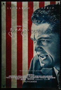 9x410 J. EDGAR advance DS 1sh '11 Leonardo DiCaprio in title role, cool American flag design!