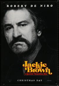 9x413 JACKIE BROWN teaser 1sh '97 Quentin Tarantino, cool close-up of Robert De Niro!