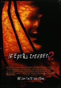 9x421 JEEPERS CREEPERS 2 DS 1sh '03 Ray Wise, Jonathan Breck, creepy horror image!