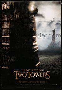 9x471 LORD OF THE RINGS: THE TWO TOWERS teaser DS 1sh '02 Peter Jackson & J.R.R. Tolkien epic!