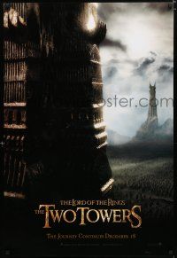 9x470 LORD OF THE RINGS: THE TWO TOWERS teaser 1sh '03 Peter Jackson epic, J.R.R. Tolkien!